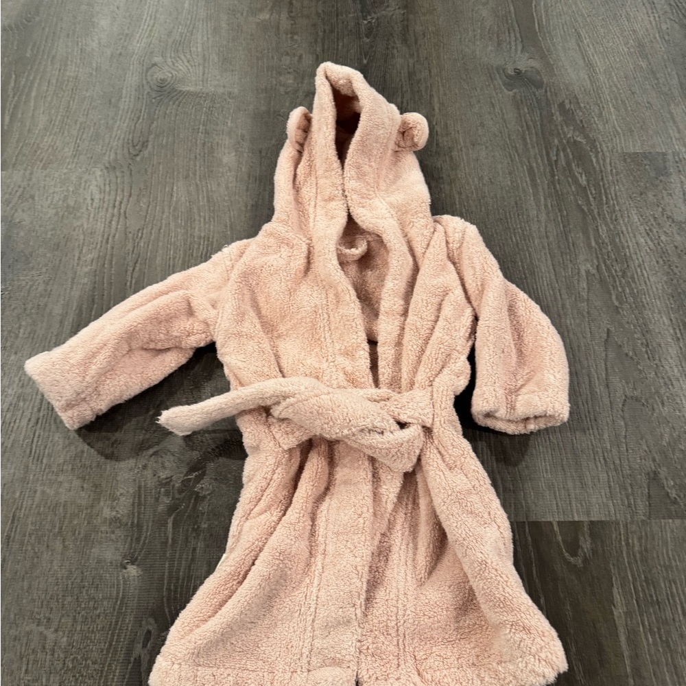 Adorable Pink Fleece Kids Pajama Robe